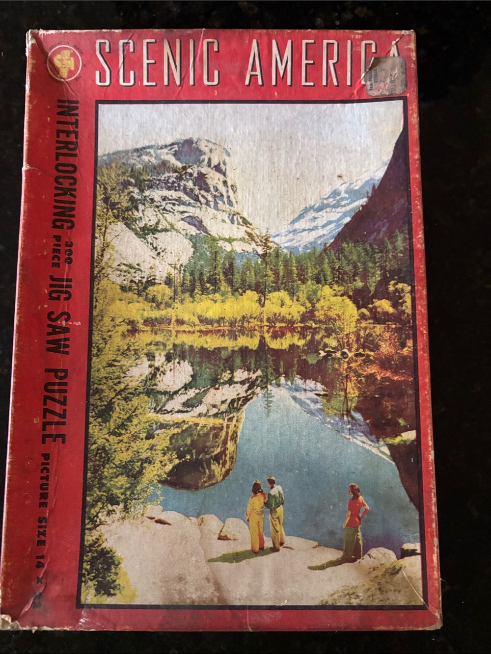 Vintage Interlocking Yosemite Jigsaw Puzzle - Red Box